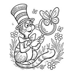 ぬりえページ: The Cat in the Hat (アニメとアニメーション番組) #220492 - 無料の印刷可能なぬりえページ