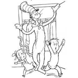 ぬりえページ: The Cat in the Hat (アニメとアニメーション番組) #220495 - 無料の印刷可能なぬりえページ