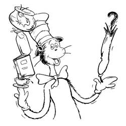 ぬりえページ: The Cat in the Hat (アニメとアニメーション番組) #220498 - 無料の印刷可能なぬりえページ
