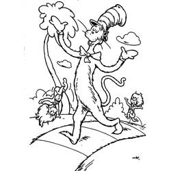 ぬりえページ: The Cat in the Hat (アニメとアニメーション番組) #220502 - 無料の印刷可能なぬりえページ