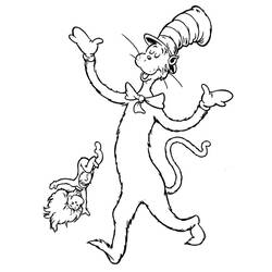 ぬりえページ: The Cat in the Hat (アニメとアニメーション番組) #220505 - 無料の印刷可能なぬりえページ