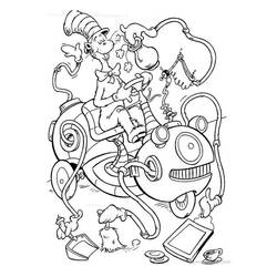 ぬりえページ: The Cat in the Hat (アニメとアニメーション番組) #220507 - 無料の印刷可能なぬりえページ