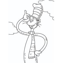 ぬりえページ: The Cat in the Hat (アニメとアニメーション番組) #220512 - 無料の印刷可能なぬりえページ