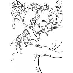 ぬりえページ: The Cat in the Hat (アニメとアニメーション番組) #220518 - 無料の印刷可能なぬりえページ