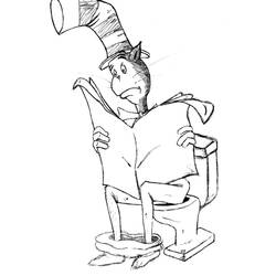 ぬりえページ: The Cat in the Hat (アニメとアニメーション番組) #220519 - 無料の印刷可能なぬりえページ