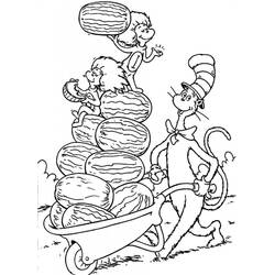 ぬりえページ: The Cat in the Hat (アニメとアニメーション番組) #220522 - 無料の印刷可能なぬりえページ