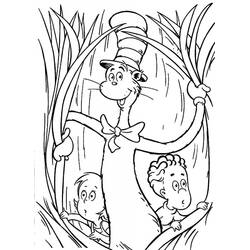 ぬりえページ: The Cat in the Hat (アニメとアニメーション番組) #220523 - 無料の印刷可能なぬりえページ