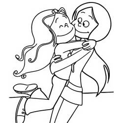 ぬりえページ: The Sisters (アニメとアニメーション番組) #212292 - 無料の印刷可能なぬりえページ