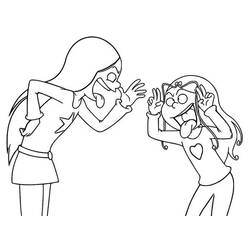 ぬりえページ: The Sisters (アニメとアニメーション番組) #212293 - 無料の印刷可能なぬりえページ