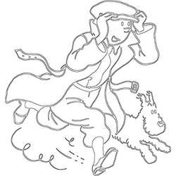 ぬりえページ: Tintin (アニメとアニメーション番組) #25828 - 無料の印刷可能なぬりえページ