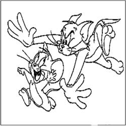 ぬりえページ: トムとジェリー (アニメとアニメーション番組) #24297 - 無料の印刷可能なぬりえページ