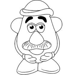 ぬりえページ: Toy Story: Mister Potato Head (アニメとアニメーション番組) #205236 - 無料の印刷可能なぬりえページ