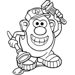 ぬりえページ: Toy Story: Mister Potato Head (アニメとアニメーション番組) #205246 - 無料の印刷可能なぬりえページ