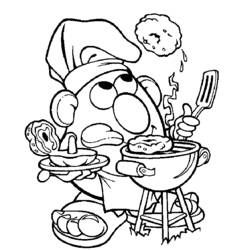 ぬりえページ: Toy Story: Mister Potato Head (アニメとアニメーション番組) #45102 - 無料の印刷可能なぬりえページ