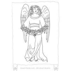 ぬりえページ: 天使 (キャラクター) #86332 - 無料の印刷可能なぬりえページ