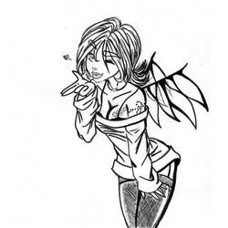 ぬりえページ: 天使 (キャラクター) #86346 - 無料の印刷可能なぬりえページ