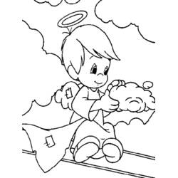 ぬりえページ: 天使 (キャラクター) #86371 - 無料の印刷可能なぬりえページ