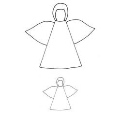 ぬりえページ: 天使 (キャラクター) #86458 - 無料の印刷可能なぬりえページ