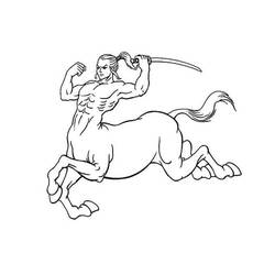 ぬりえページ: ケンタウロス (キャラクター) #209605 - 無料の印刷可能なぬりえページ