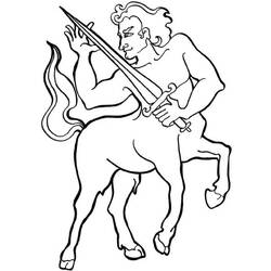 ぬりえページ: ケンタウロス (キャラクター) #209611 - 無料の印刷可能なぬりえページ