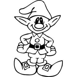 ぬりえ: エルフ - 無料の印刷可能なぬりえページ