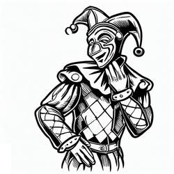 ぬりえページ: ハーレクイン (キャラクター) #190064 - 無料の印刷可能なぬりえページ