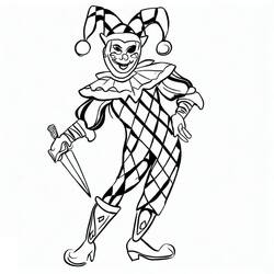 ぬりえページ: ハーレクイン (キャラクター) #190065 - 無料の印刷可能なぬりえページ