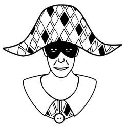 ぬりえページ: ハーレクイン (キャラクター) #190069 - 無料の印刷可能なぬりえページ