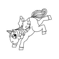 ぬりえページ: かわいいユニコーン (キャラクター) #209315 - 無料の印刷可能なぬりえページ