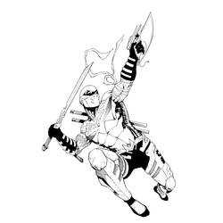 ぬりえページ: 忍者 (キャラクター) #148182 - 無料の印刷可能なぬりえページ