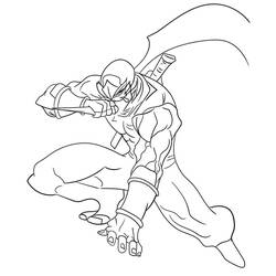 ぬりえページ: 忍者 (キャラクター) #187820 - 無料の印刷可能なぬりえページ