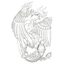ぬりえページ: フェニックス (キャラクター) #192254 - 無料の印刷可能なぬりえページ