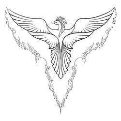 ぬりえページ: フェニックス (キャラクター) #192277 - 無料の印刷可能なぬりえページ
