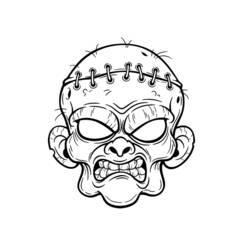 ぬりえページ: ゾンビ (キャラクター) #85565 - 無料の印刷可能なぬりえページ