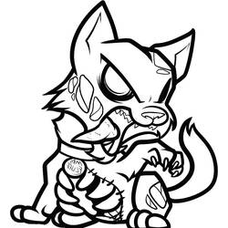 ぬりえページ: ゾンビ (キャラクター) #85638 - 無料の印刷可能なぬりえページ