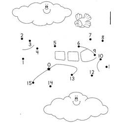 ぬりえページ: ポイント・トゥ・ポイント塗り絵 (数字で塗り絵) #125832 - 無料の印刷可能なぬりえページ