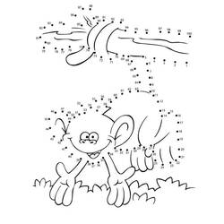 ぬりえページ: ポイント・トゥ・ポイント塗り絵 (数字で塗り絵) #125855 - 無料の印刷可能なぬりえページ