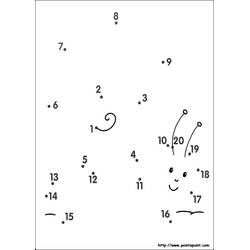 ぬりえページ: ポイント・トゥ・ポイント塗り絵 (数字で塗り絵) #125869 - 無料の印刷可能なぬりえページ