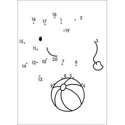 ぬりえページ: ポイント・トゥ・ポイント塗り絵 (数字で塗り絵) #125910 - 無料の印刷可能なぬりえページ