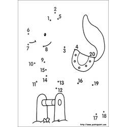 ぬりえページ: ポイント・トゥ・ポイント塗り絵 (数字で塗り絵) #125946 - 無料の印刷可能なぬりえページ
