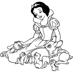 ぬりえページ: 白雪姫と七人の小人 (おとぎ話と物語) #133844 - 無料の印刷可能なぬりえページ