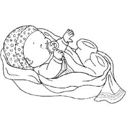 ぬりえ: 赤ちゃん - 無料の印刷可能なぬりえページ