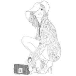 ぬりえページ: 少女 (家族と友達) #180936 - 無料の印刷可能なぬりえページ