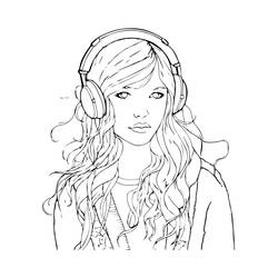 ぬりえページ: 10代の女の子 (家族と友達) #194498 - 無料の印刷可能なぬりえページ