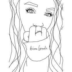 ぬりえページ: Ariana Grande (有名人) #214371 - 無料の印刷可能なぬりえページ