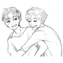 ぬりえページ: BTS (有名人) #202345 - 無料の印刷可能なぬりえページ