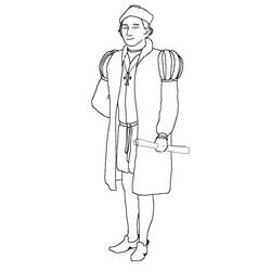 ぬりえページ: Christophe Colomb (有名人) #173569 - 無料の印刷可能なぬりえページ
