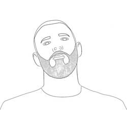 ぬりえ: Karim Benzema - 無料の印刷可能なぬりえページ