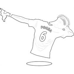 ぬりえ: Paul Pogba - 無料の印刷可能なぬりえページ