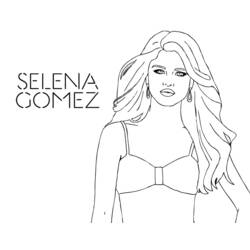ぬりえページ: Selena Gomez (有名人) #123826 - 無料の印刷可能なぬりえページ